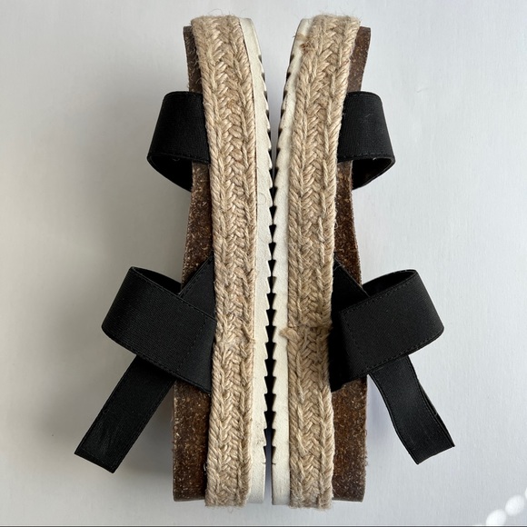 MADDEN GIRL Cybell Flexible Strap Platform Sandals BLACK 10 - Picture 5 of 9